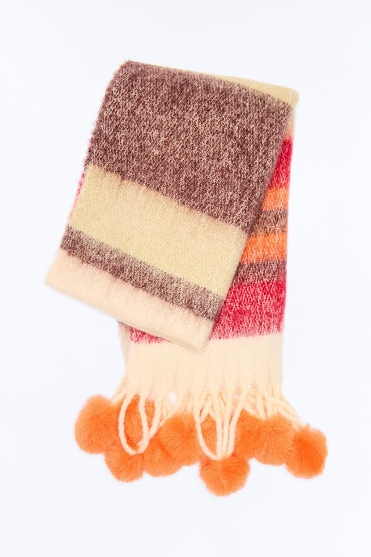 Winter Whisper Scarf - Rust/combo