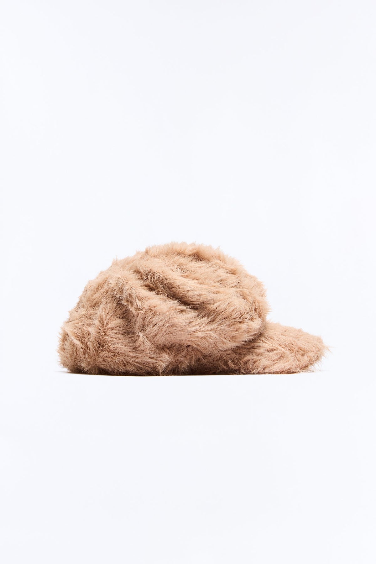 Newsboy Fever Faux Fur Cabbie Hat - Khaki