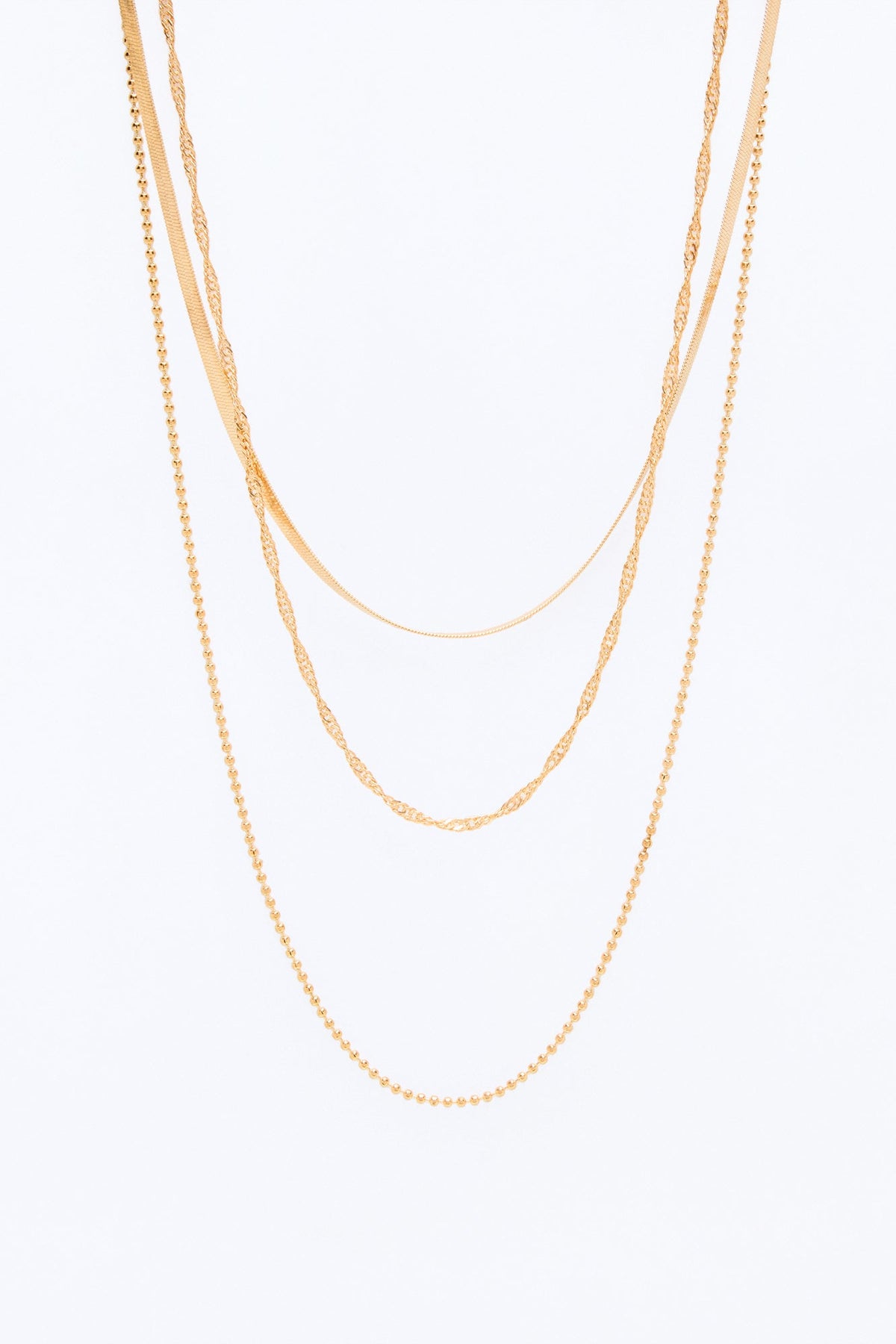 Gather Round Layered Necklace - Gold