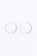 Serenity Hoop Earrings - Silver