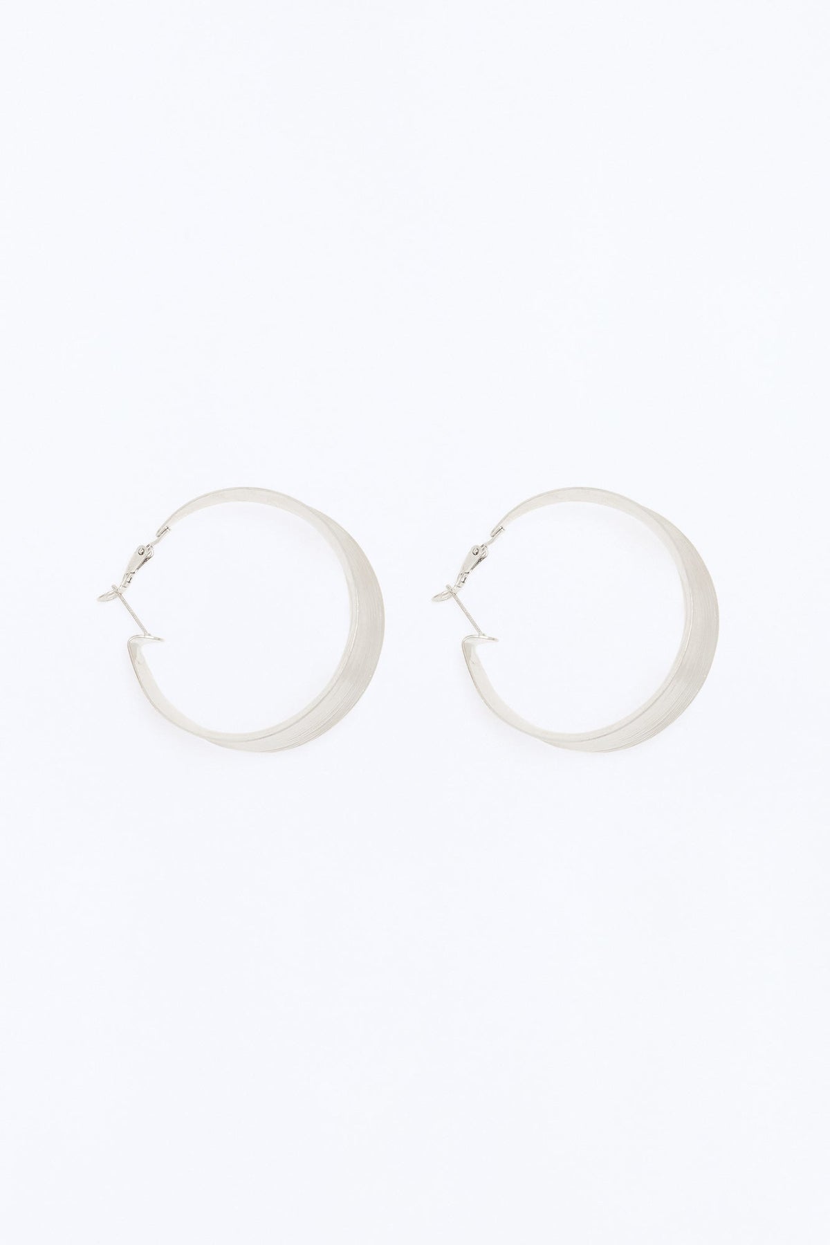 Serenity Hoop Earrings - Silver