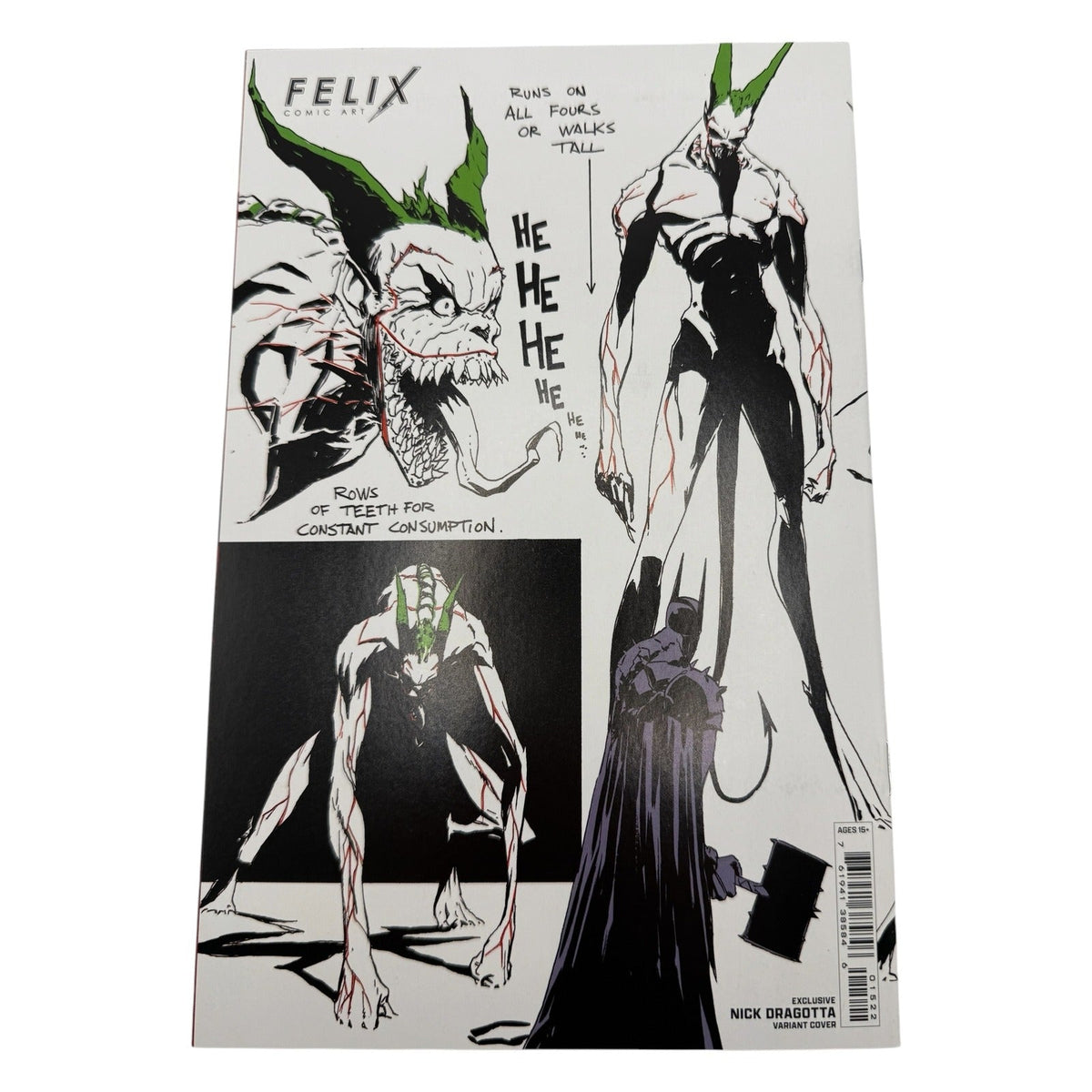 Absolute Batman #15 Felix Comic Art Exclusive Absolute Joker Near Mint Limited to 1000