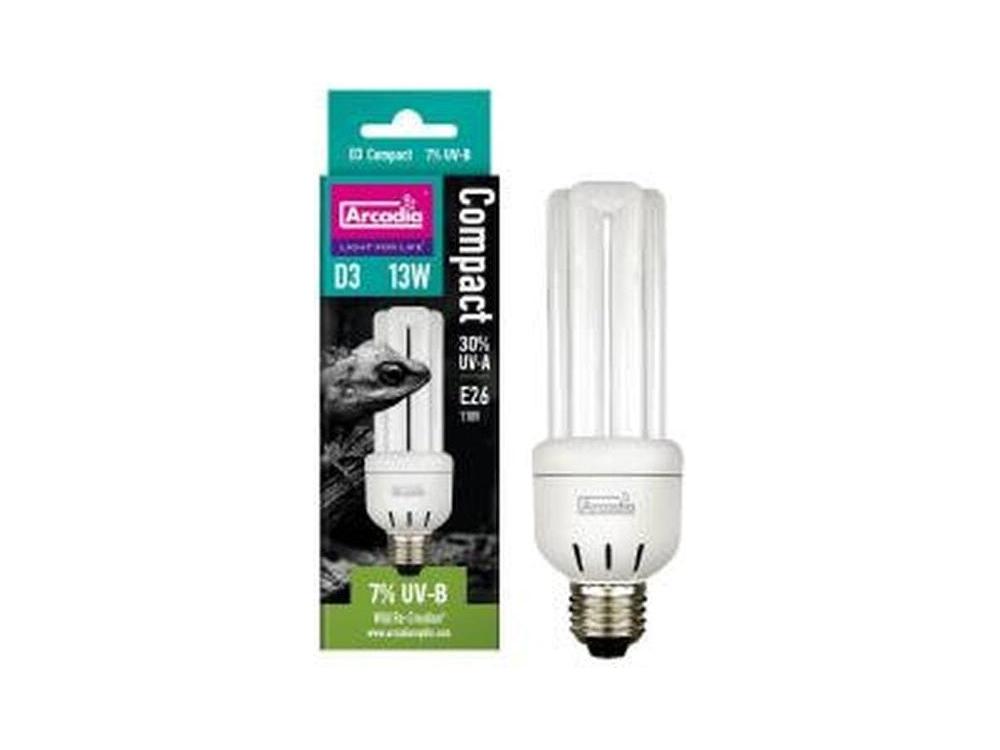Arcadia D3 7% UVB Compact Bulb - 13W