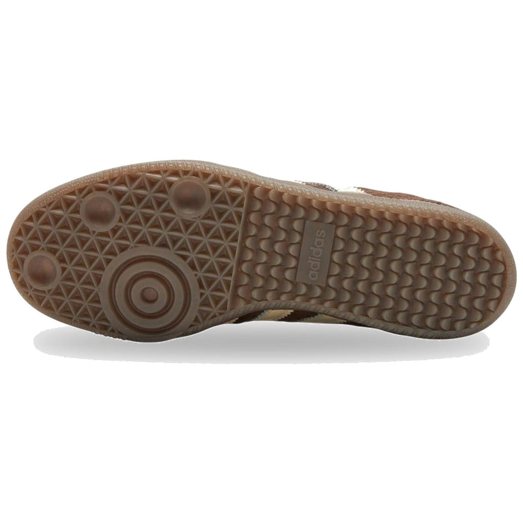 Adidas Samba OG Dark Brown Cream Blue Pony Hair (Women's)