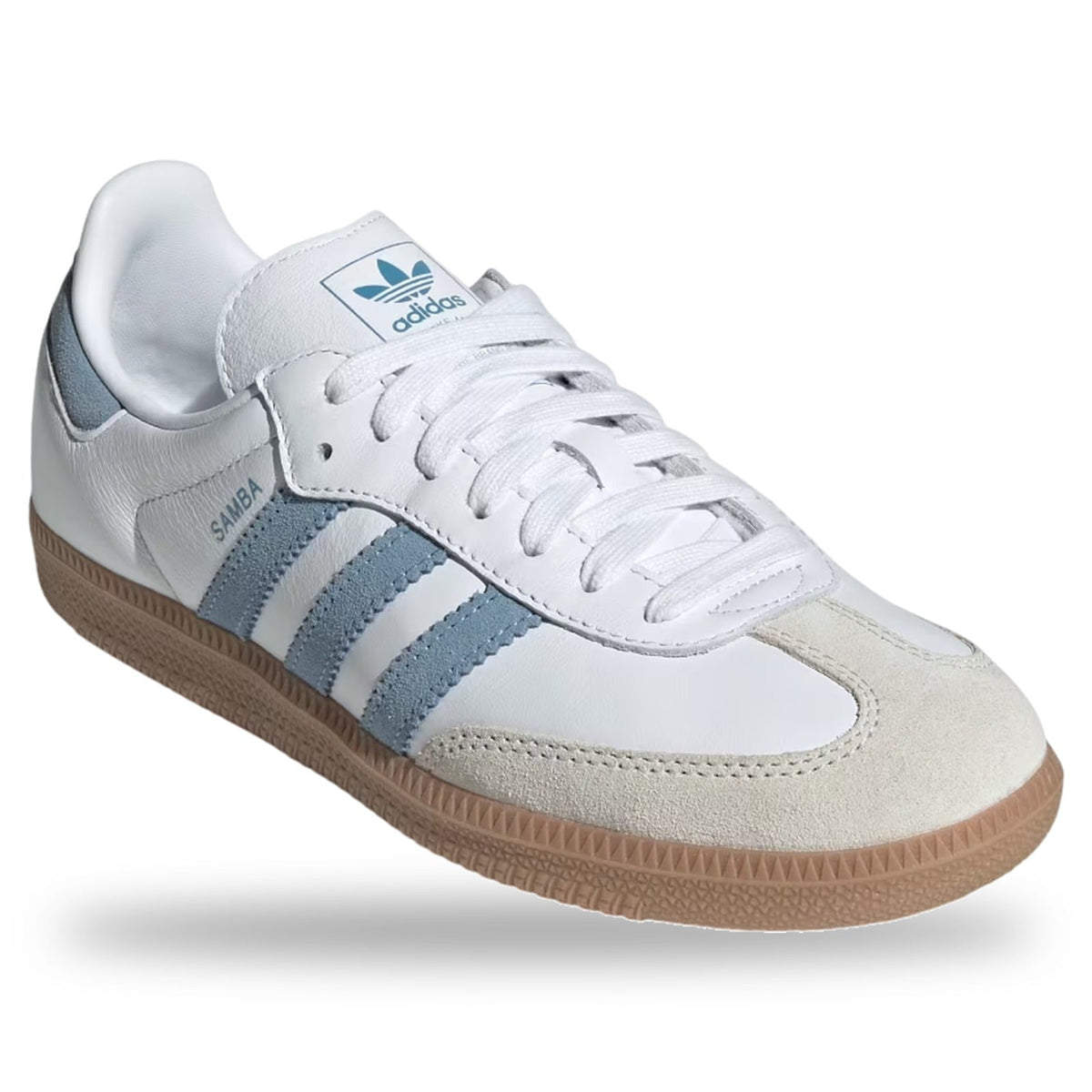 Adidas Samba OG White Alumina Ash Blue (Women's)
