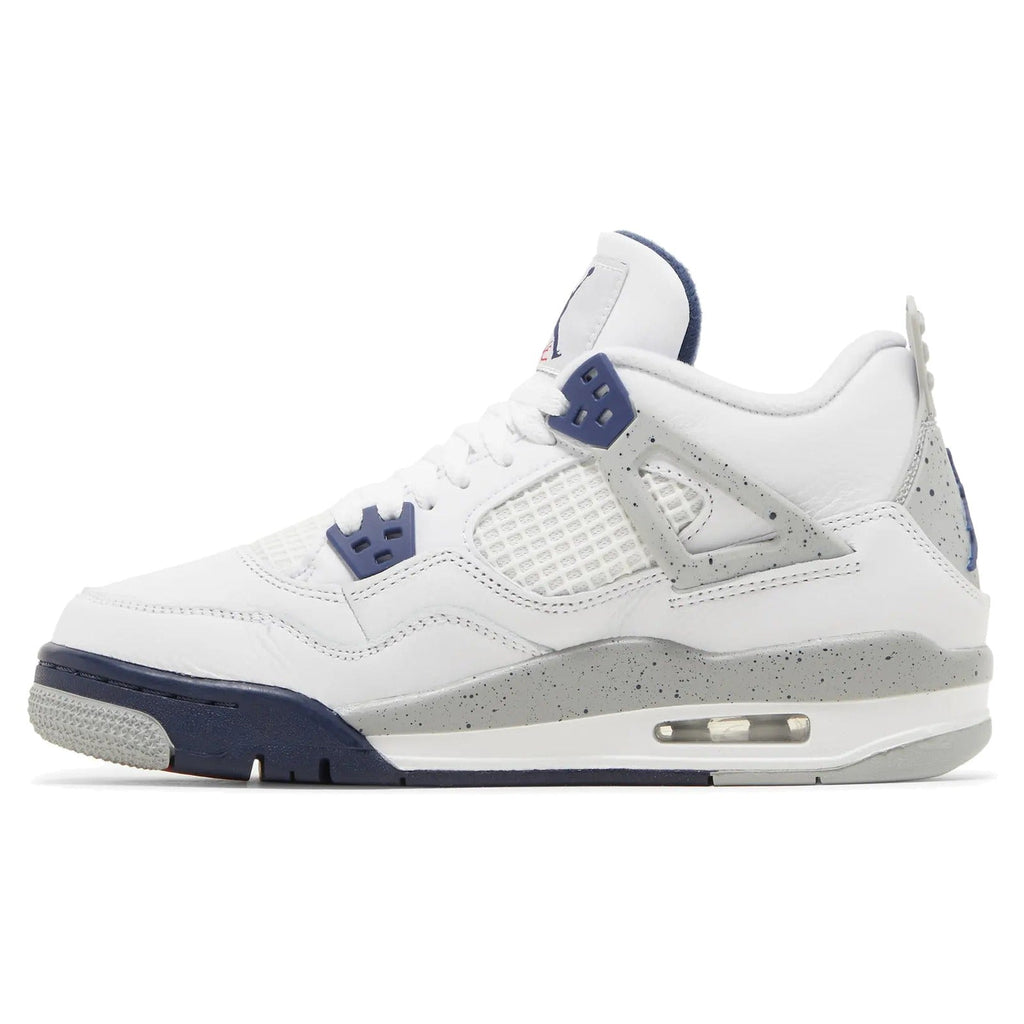 Air Jordan 4 Retro White Midnight Navy (GS)