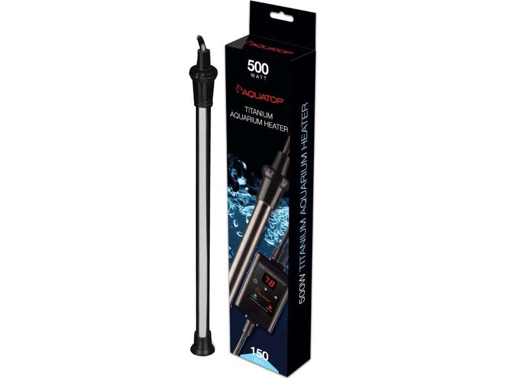 Aquatop Submersible Titanium Aquarium Heater & External Thermostat 500w