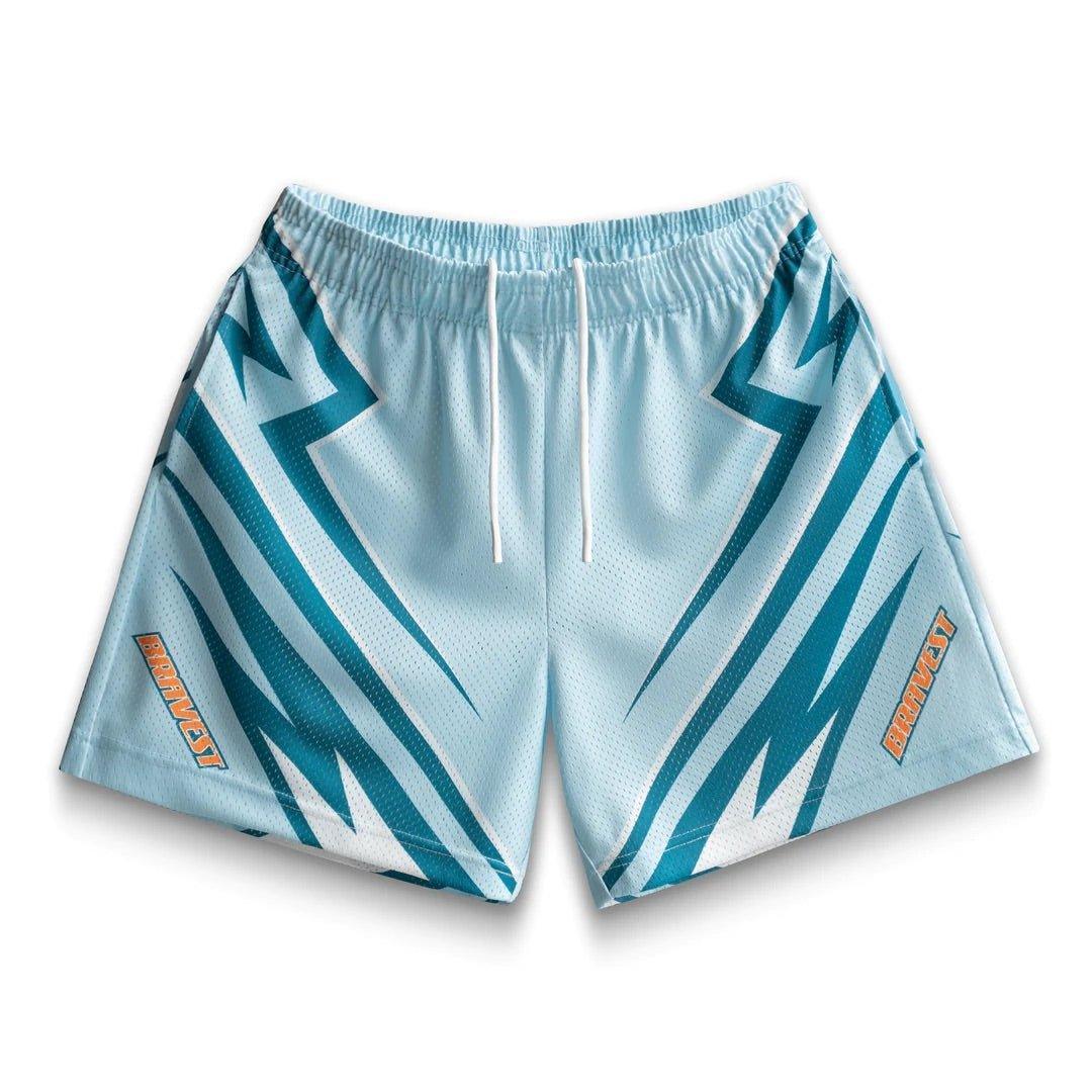 Bravest Studios Moto Shorts Blue