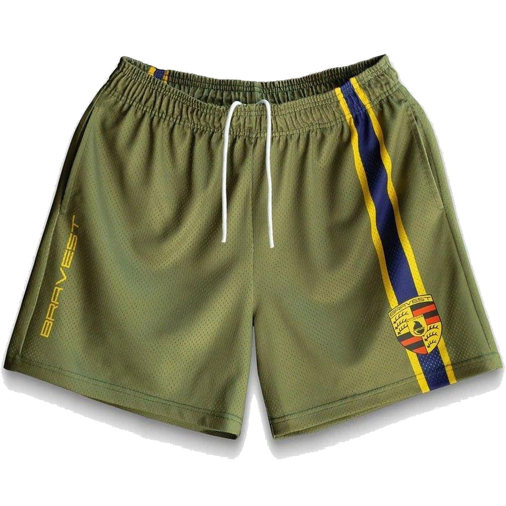 Bravest Studios Olive Racing Shorts