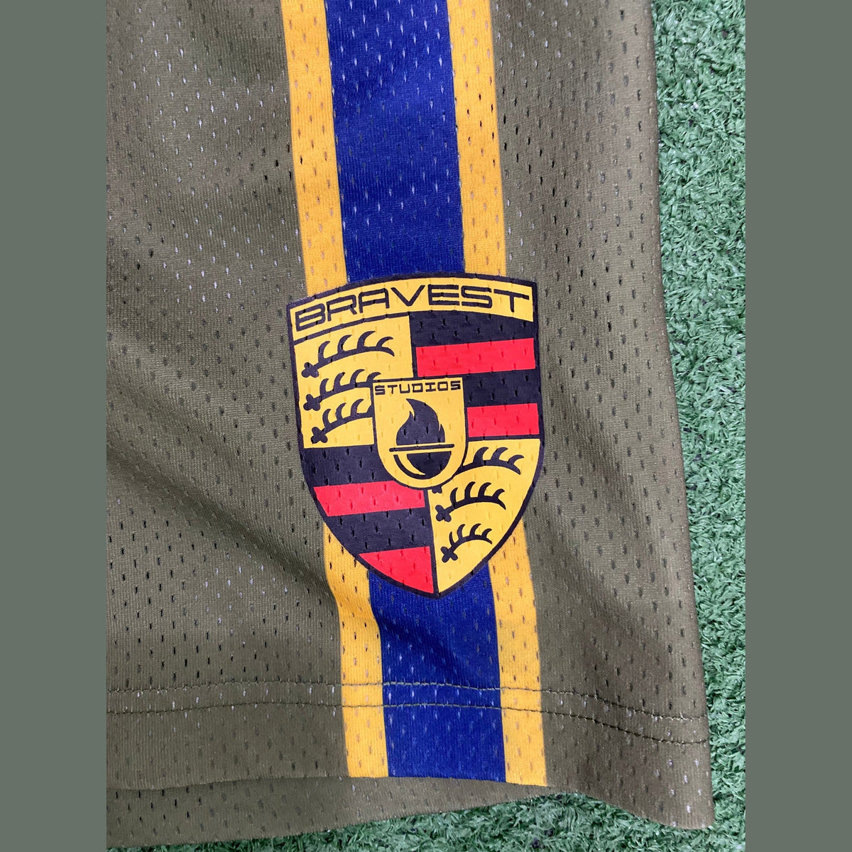 Bravest Studios Olive Racing Shorts