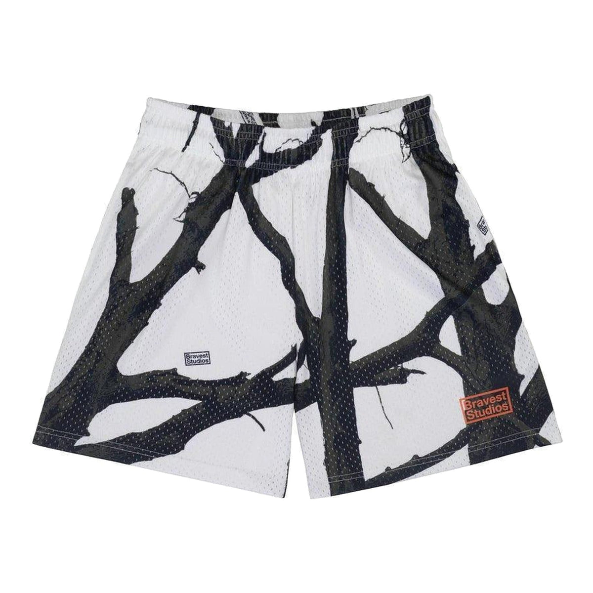 Bravest Studios Tree Camo Shorts White