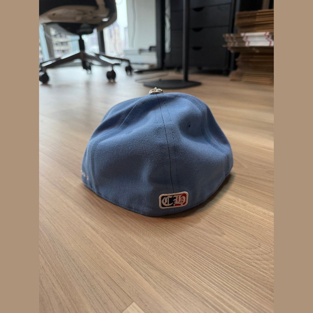 Chrome Hearts Baseball Fitted Hat Blue Viny Heart - Size 7 1/4