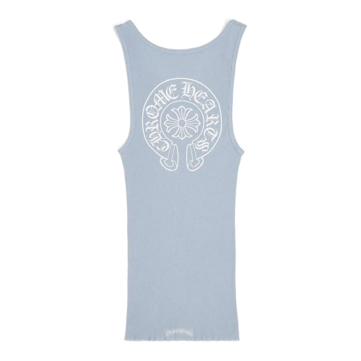 Chrome Hearts Horseshoe Rib Tank Top Baby Blue