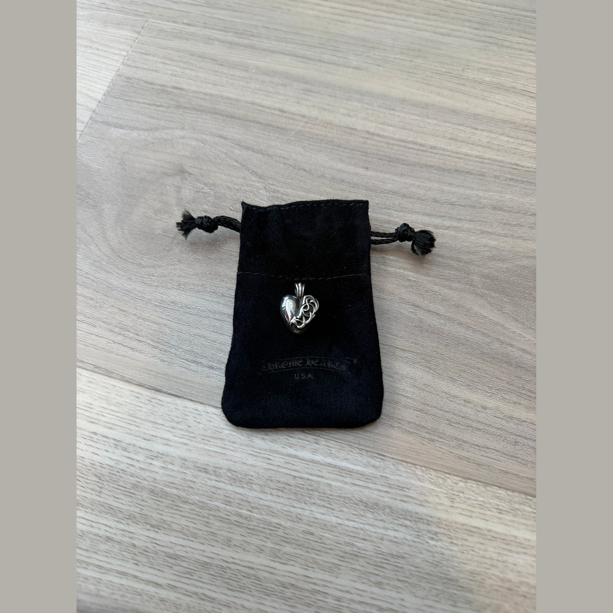 Chrome Hearts Las Vegas 2023 Exclusive Heart Silver Pendant