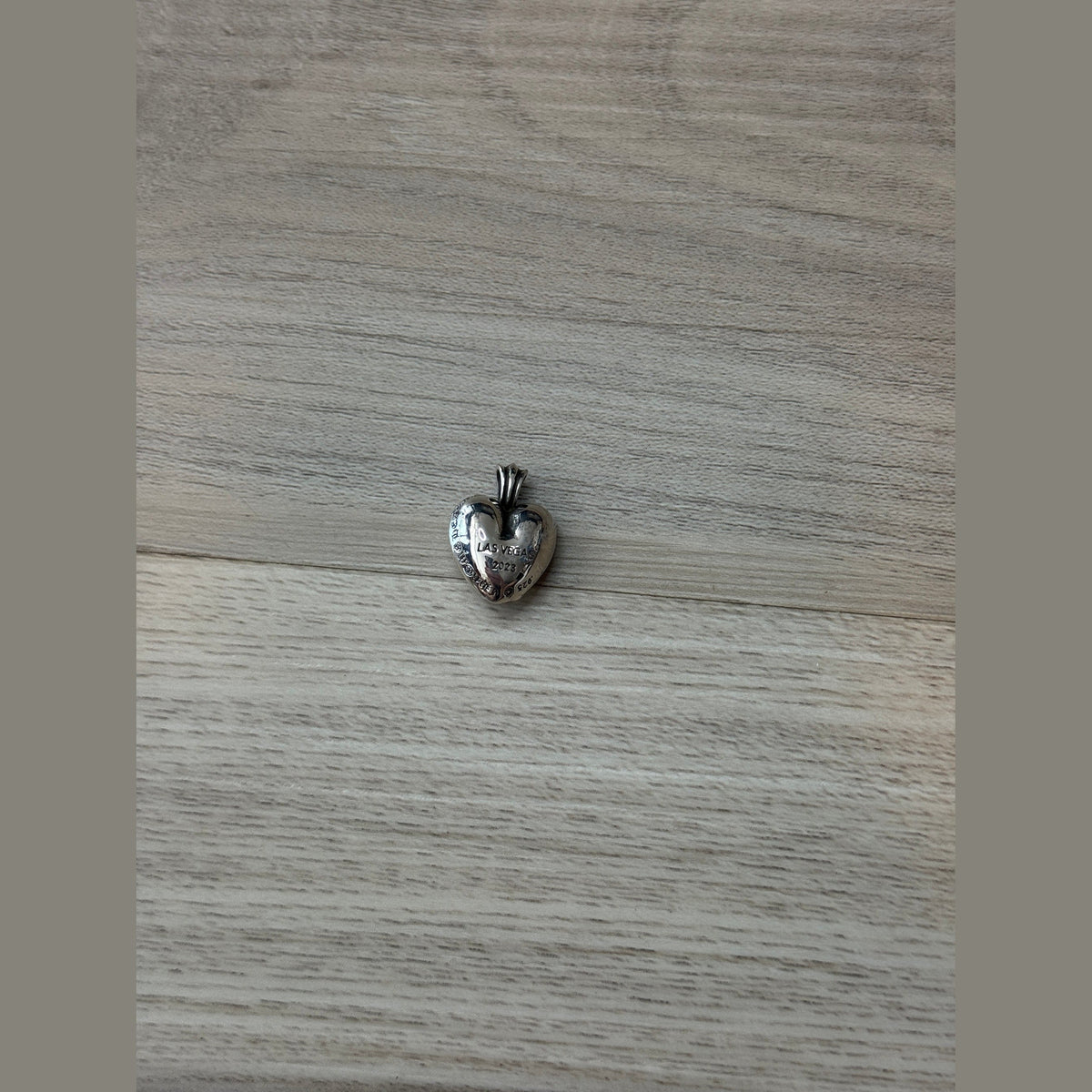 Chrome Hearts Las Vegas 2023 Exclusive Heart Silver Pendant