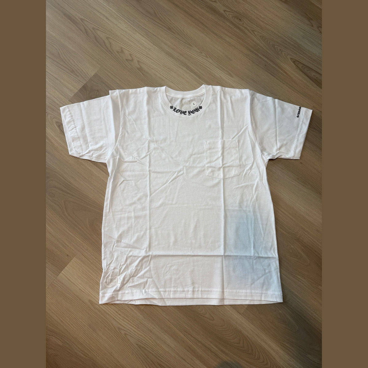 Chrome Hearts 'Love You' Neck Logo T-Shirt White