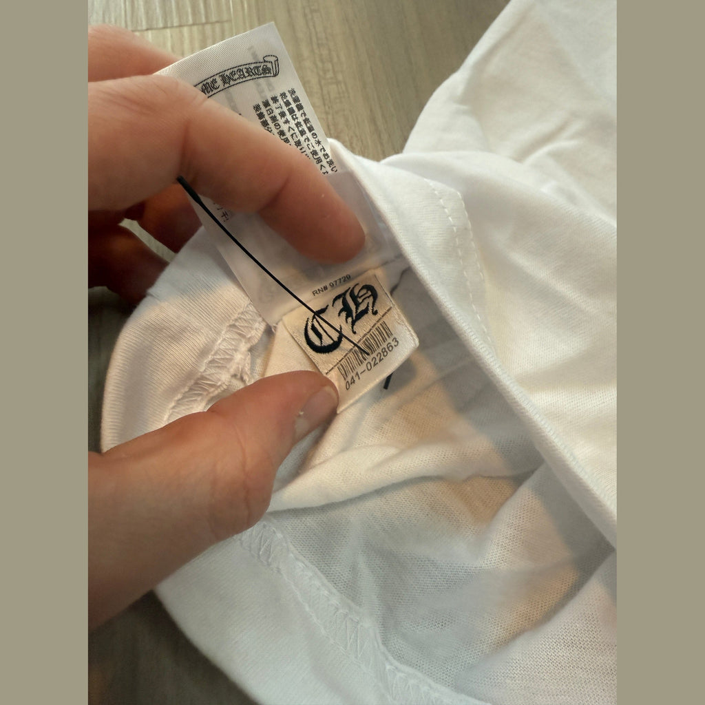 Chrome Hearts 'Love You' Neck Logo T-Shirt White
