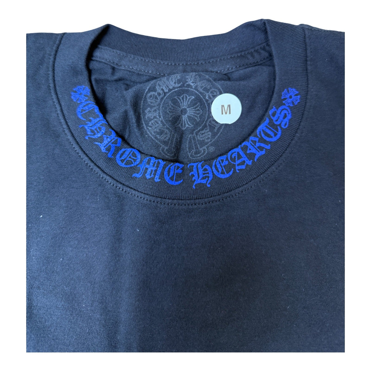 Chrome Hearts Neck Logo Pocket T-Shirt Black / Blue