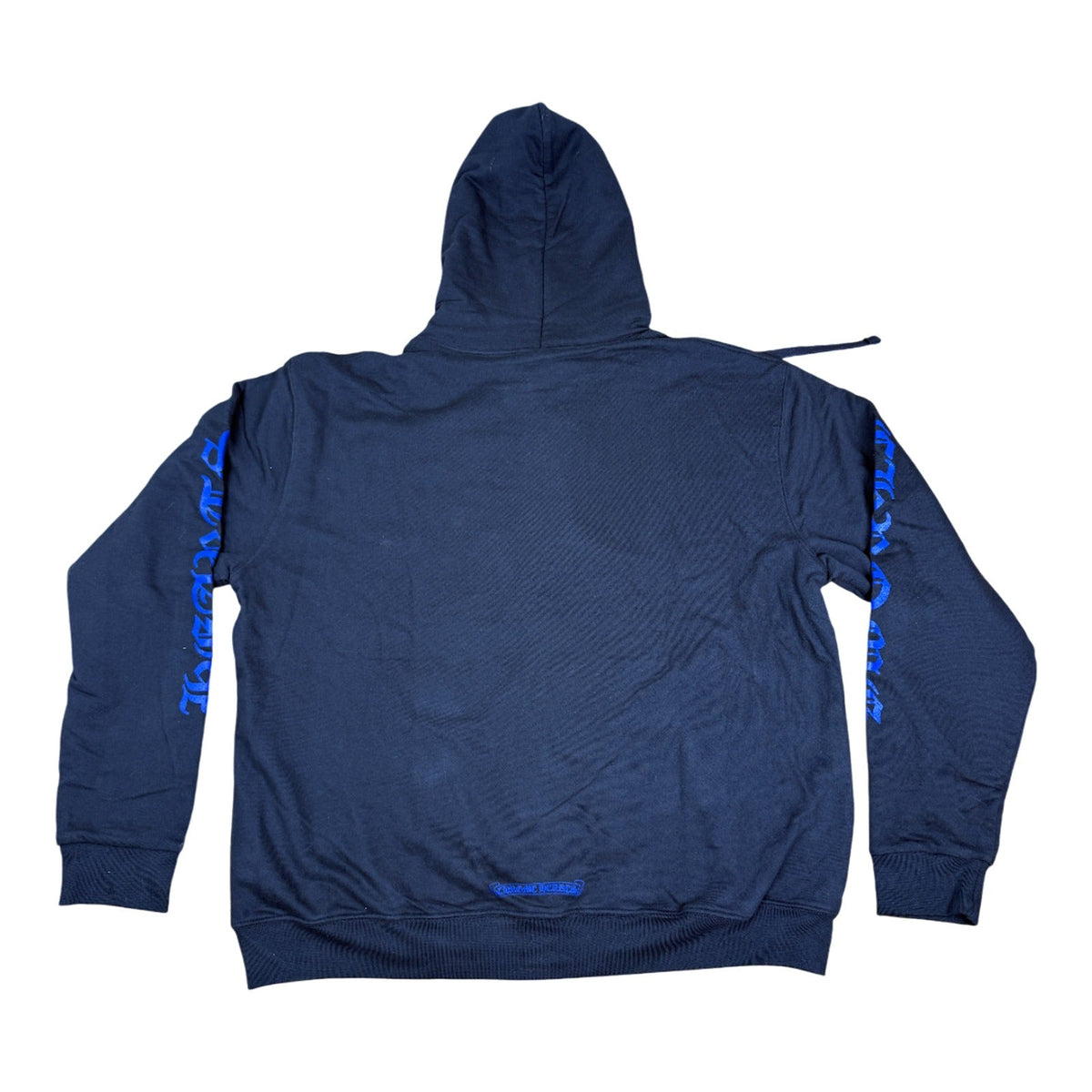 Chrome Hearts Script Thermal Zip Up Hoodie Black / Blue