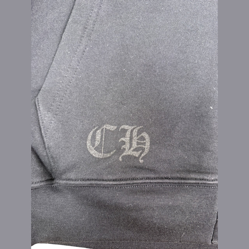 Chrome Hearts Script Thermal Zip Up Hoodie Black / Blue