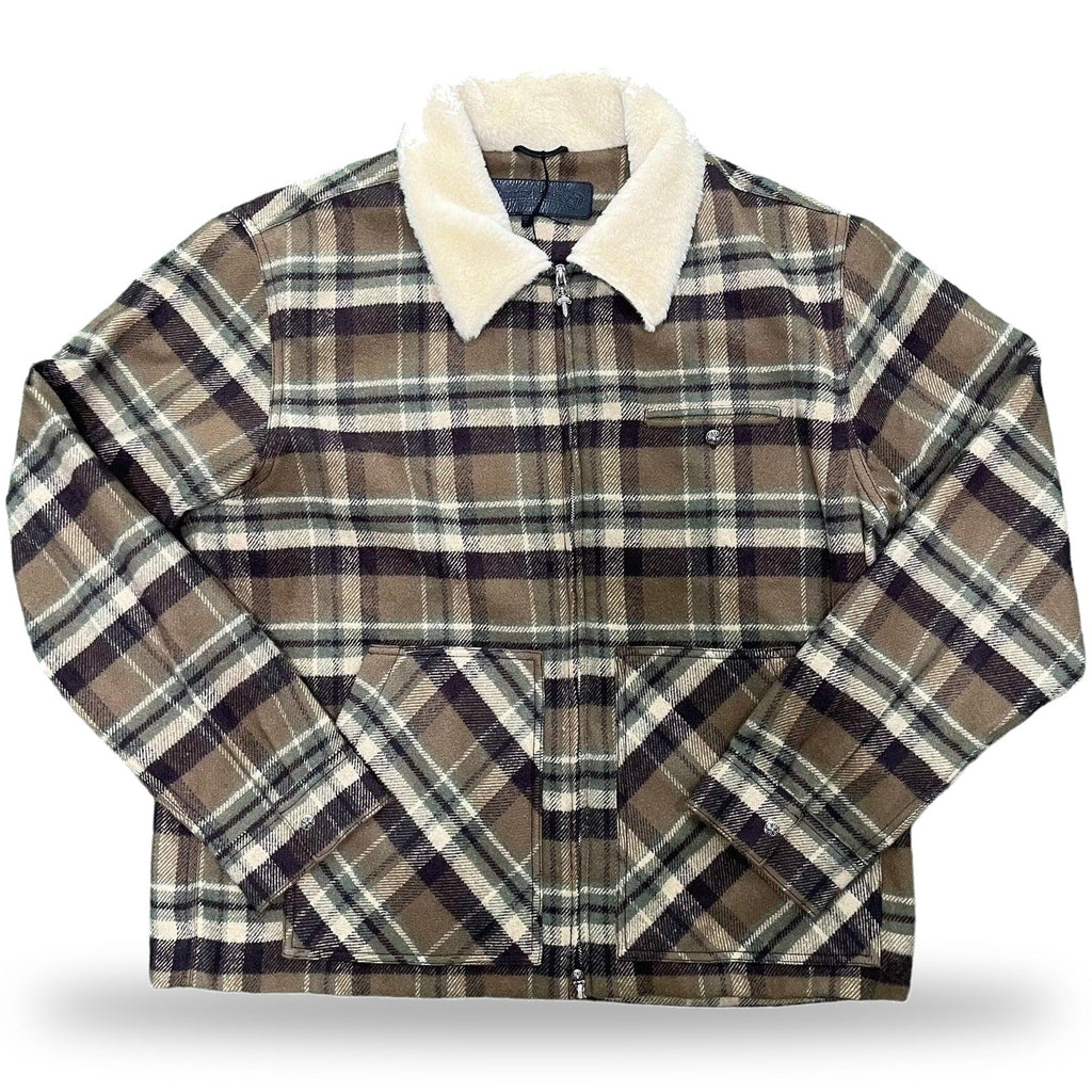 Chrome Hearts Black Sheep Plaid Fleece Jacket