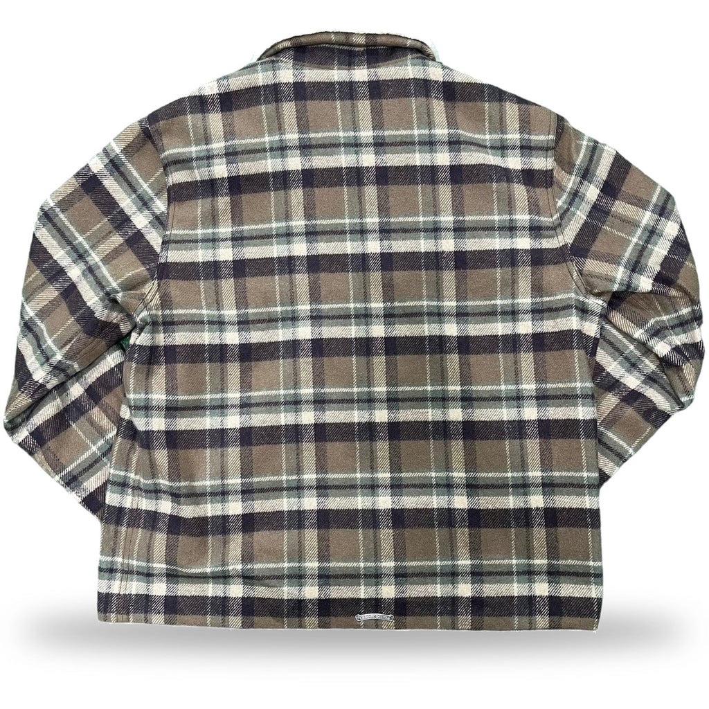 Chrome Hearts Black Sheep Plaid Fleece Jacket