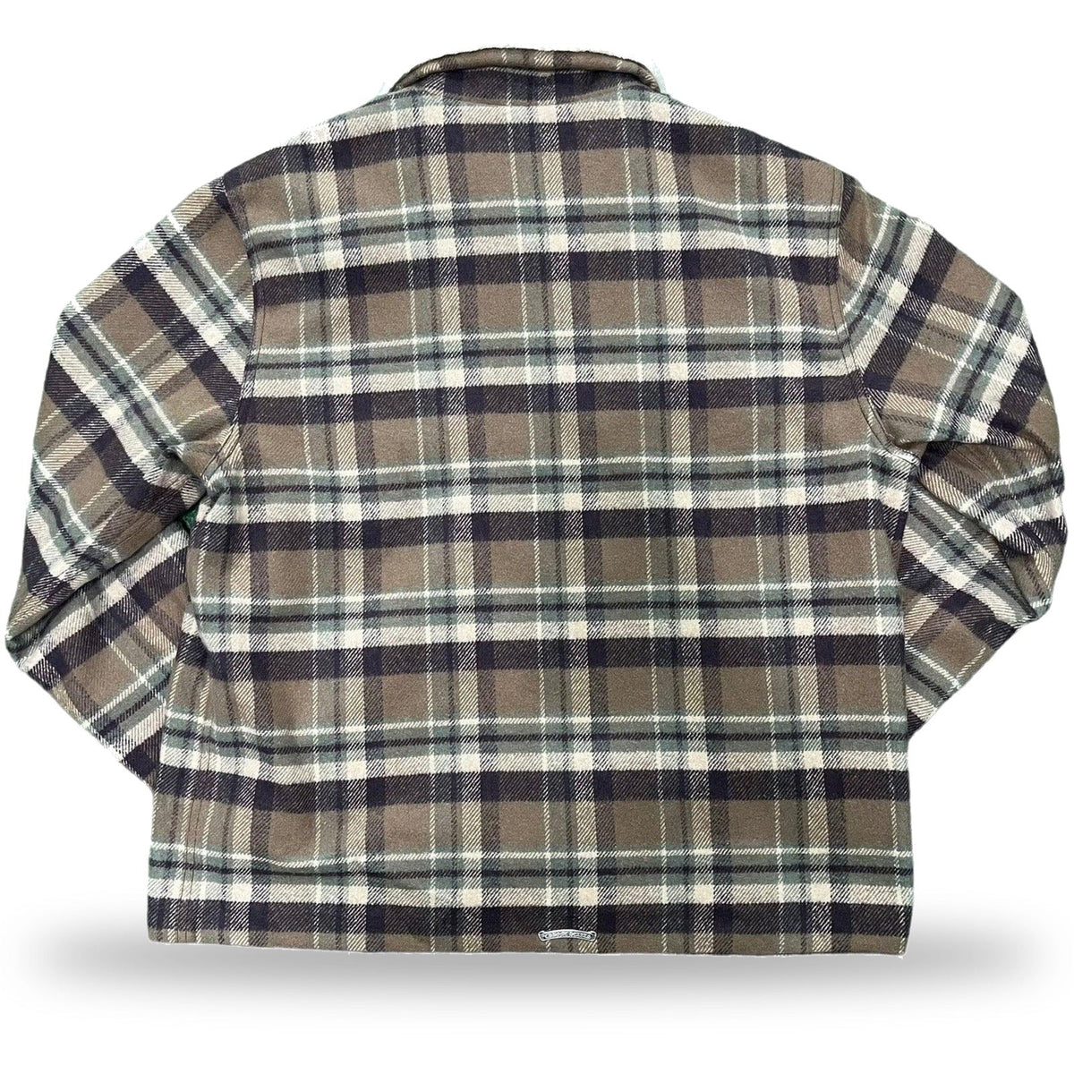 Chrome Hearts Black Sheep Plaid Fleece Jacket