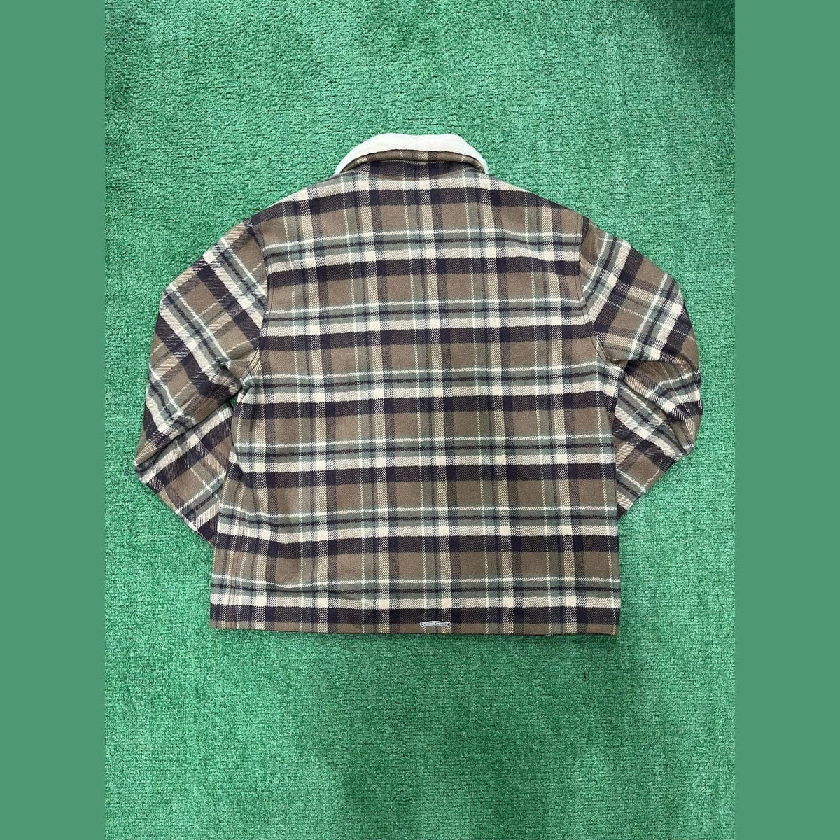 Chrome Hearts Black Sheep Plaid Fleece Jacket