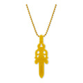 Chrome Hearts Silichrome Dagger Necklace Yellow