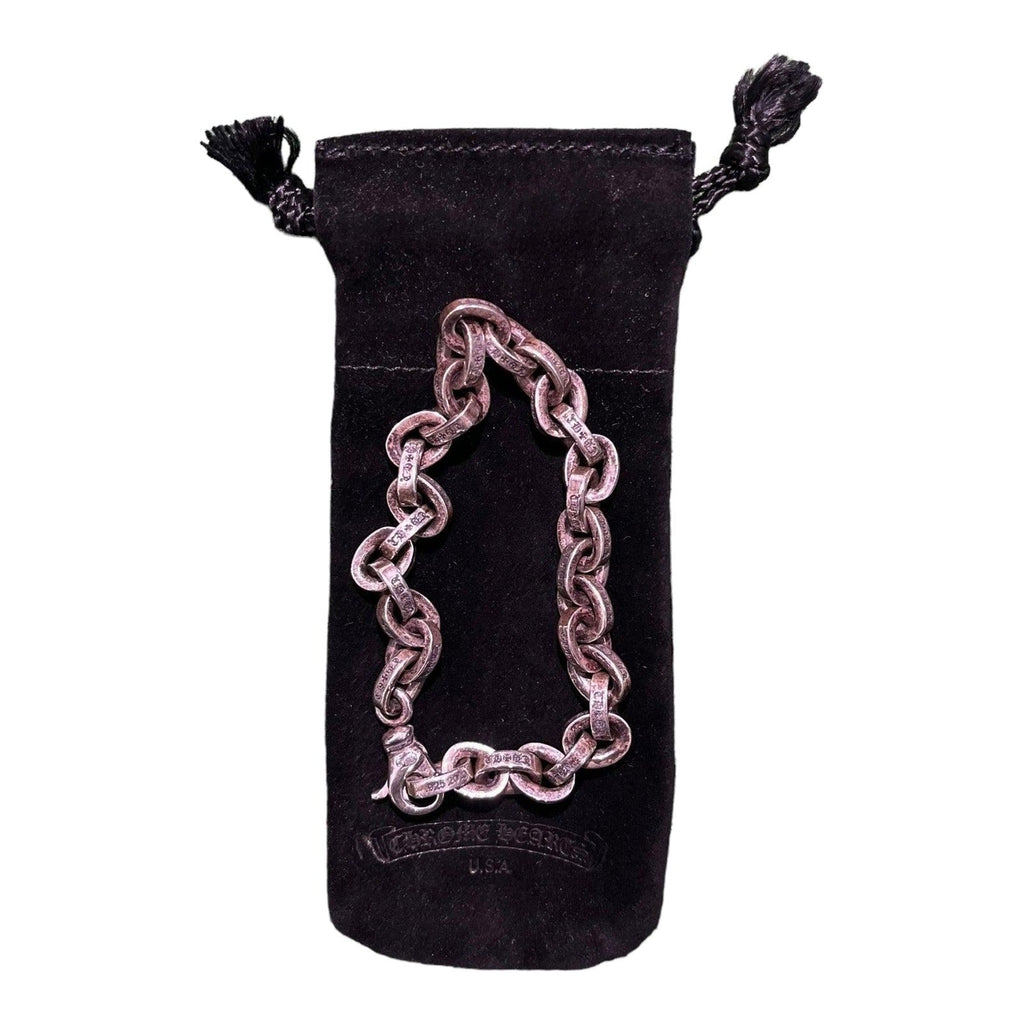 Chrome Hearts Silver Paper Chain Bracelet (8 Inches)