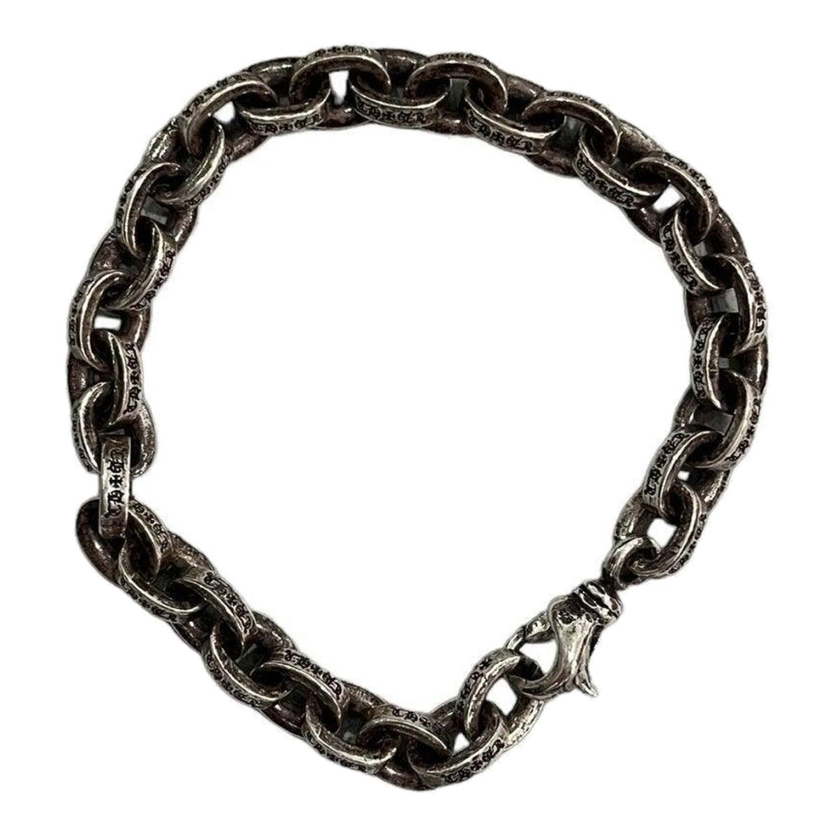 Chrome Hearts Silver Paper Chain Bracelet (8 Inches)