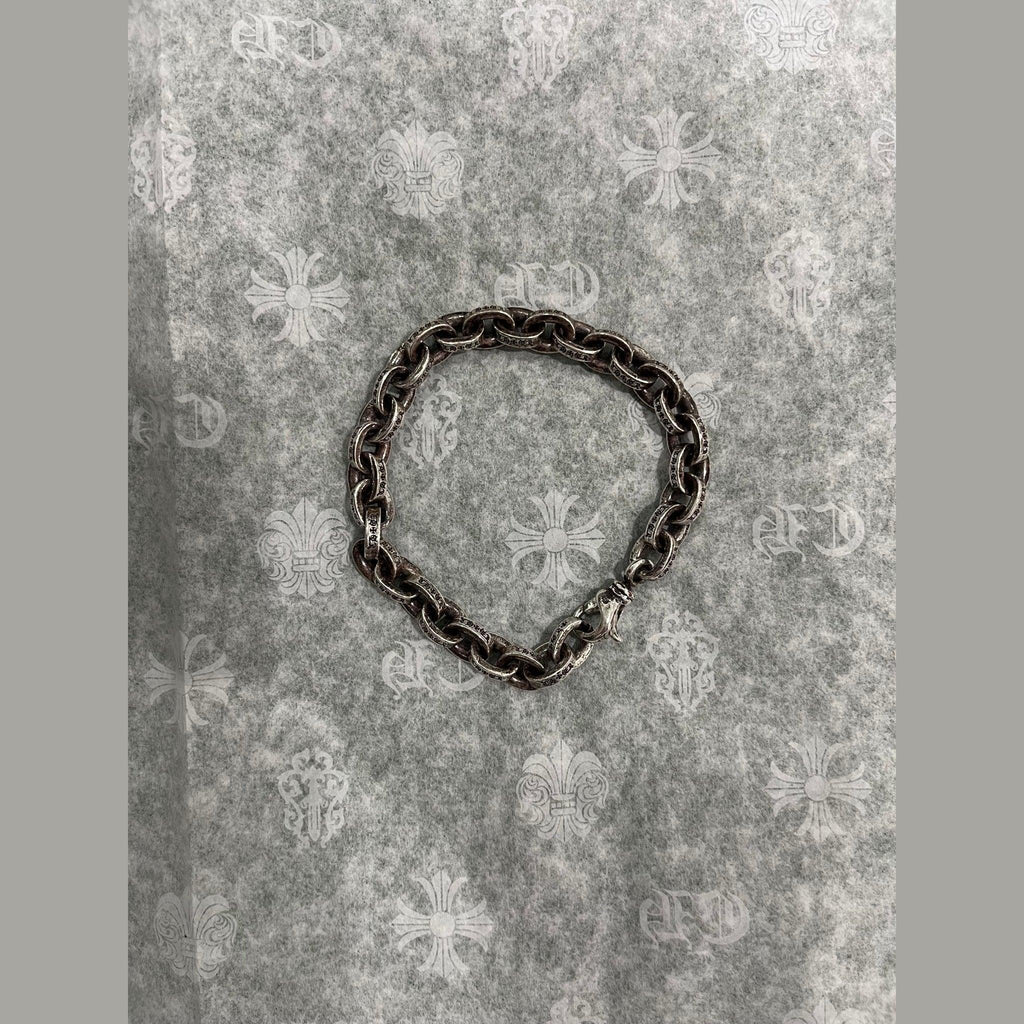 Chrome Hearts Silver Paper Chain Bracelet (8 Inches)