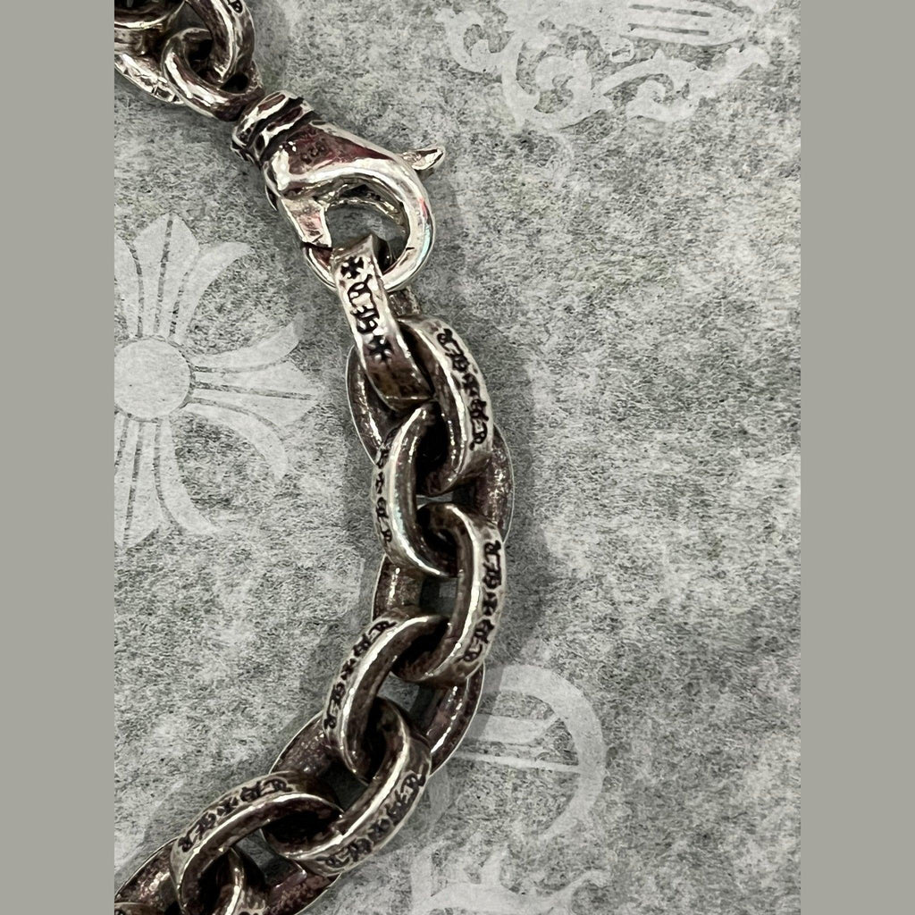 Chrome Hearts Silver Paper Chain Bracelet (8 Inches)