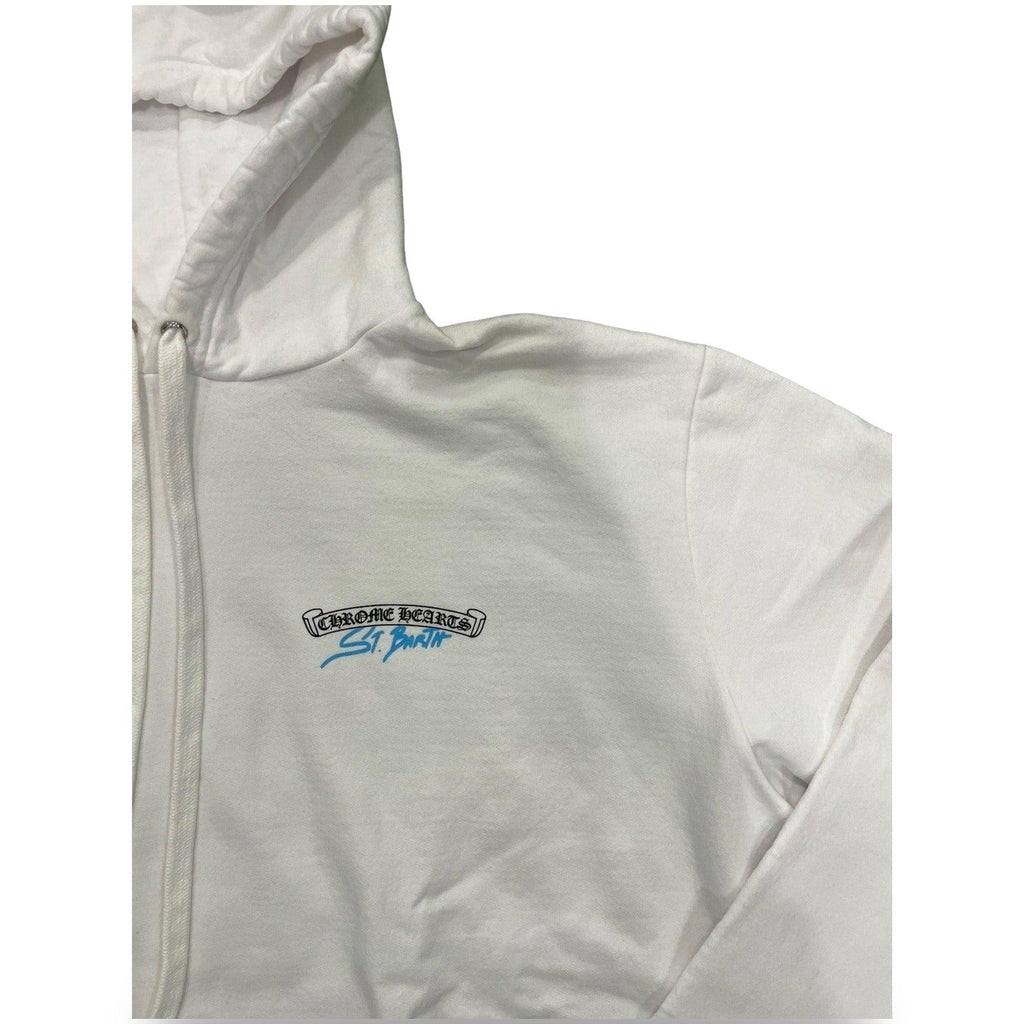 Chrome Hearts St. Barth Horseshoe Pullover Hoodie White