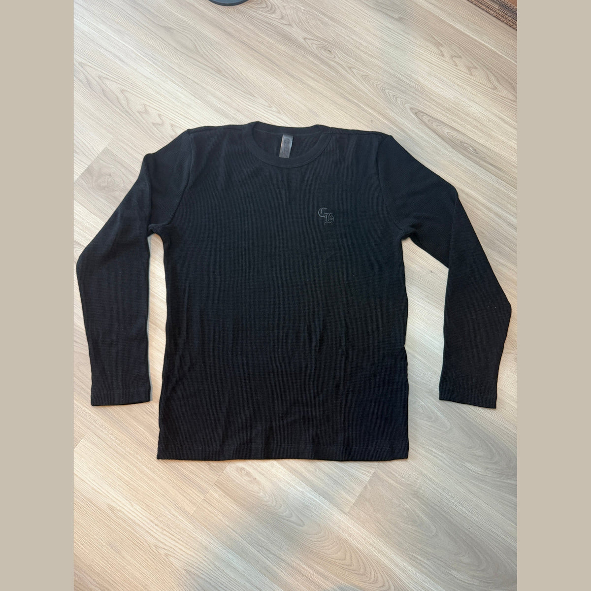 Chrome Hearts Wool Embroidered L/S Thermal Crewneck Black
