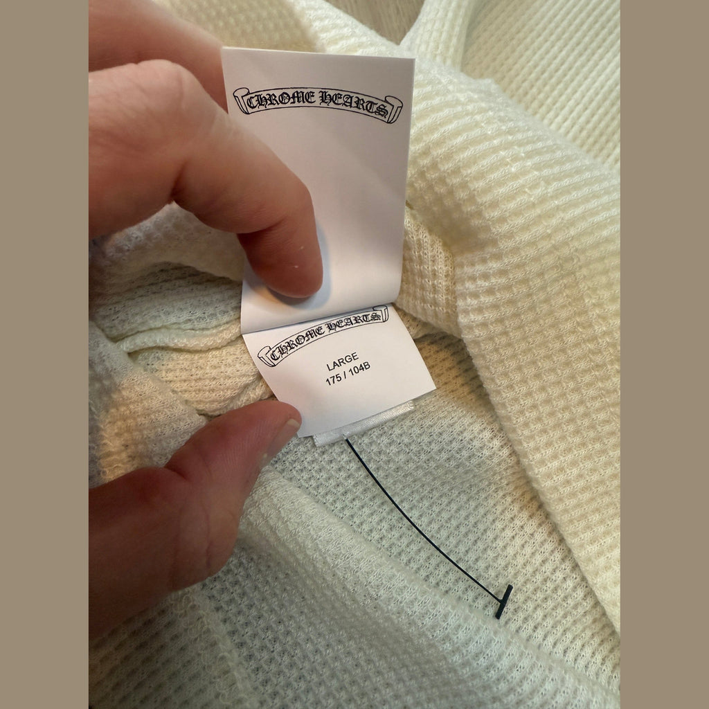 Chrome Hearts Wool Embroidered L/S Thermal Crewneck White