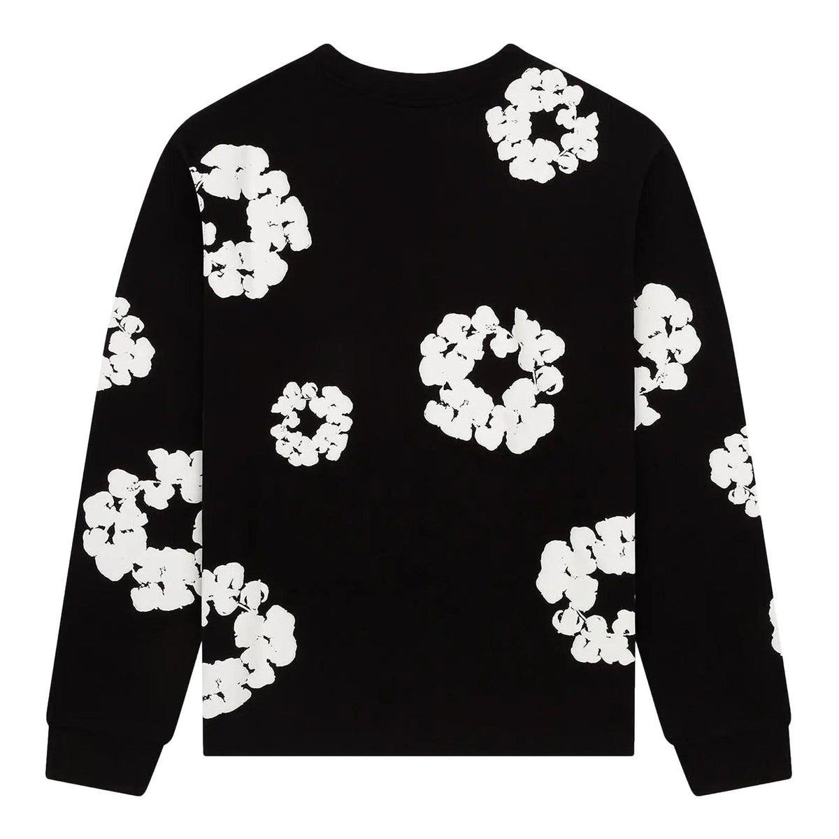 Denim Tears Long Sleeve Cotton Wreath Tee Black