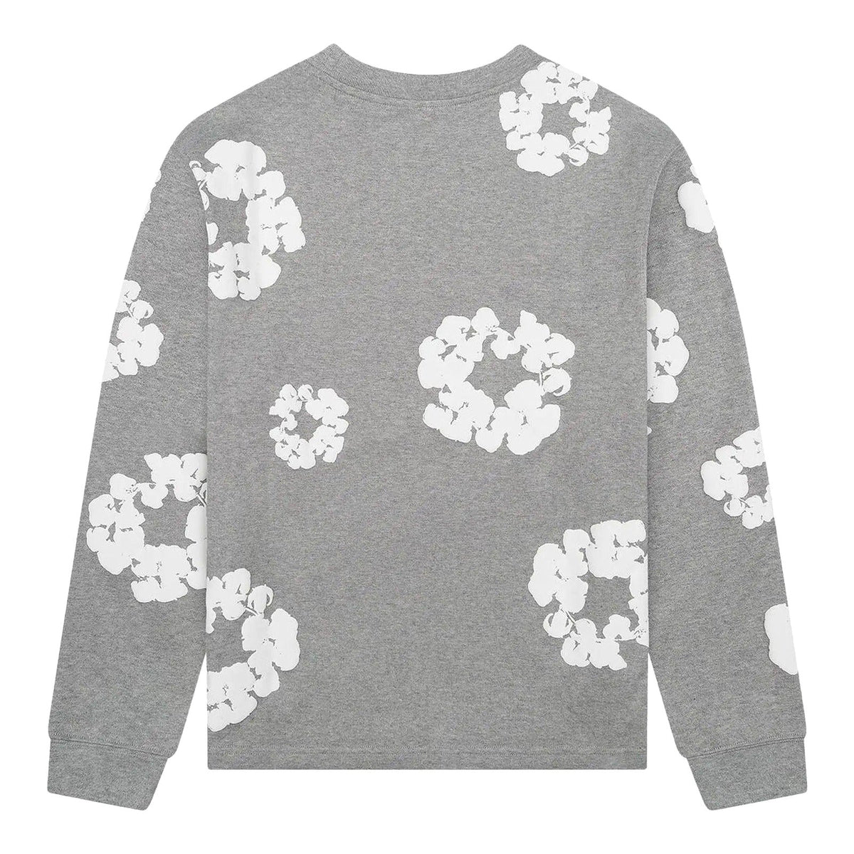 Denim Tears Long Sleeve Cotton Wreath Tee Grey