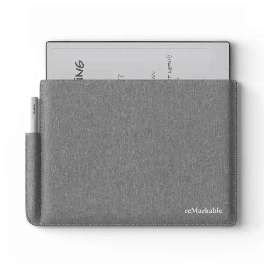 reMarkable 2 - 10.3 Paper Tablet with Marker Plus and Polymer Weave Folio - Gray