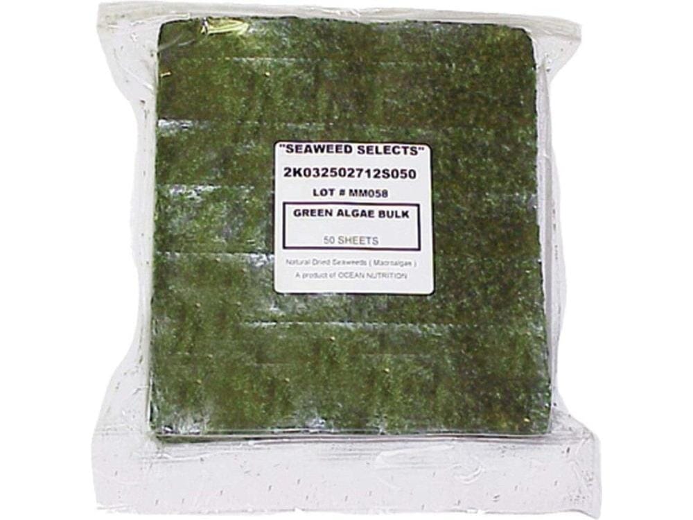 Ocean Nutrition Green Marine Seaweed Algae Fish Food 1ea/150 g, 50 ct