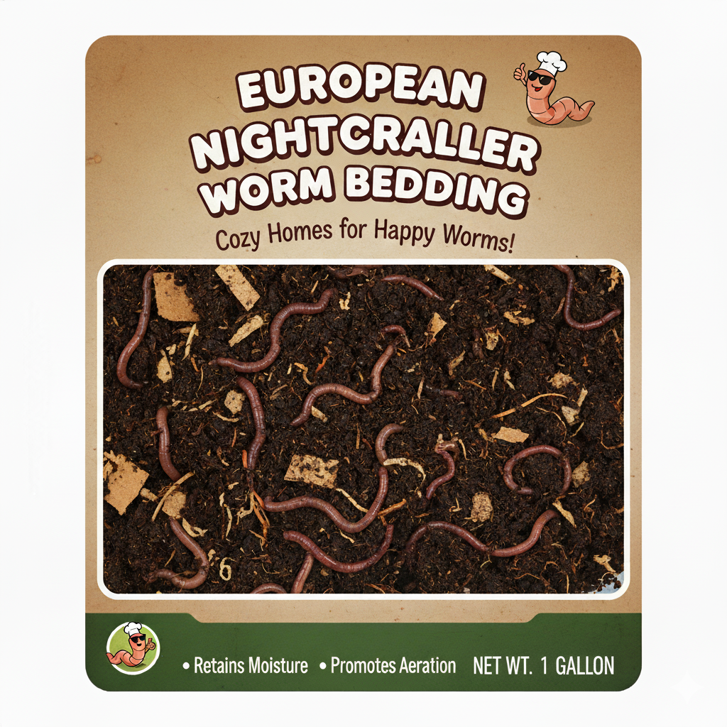 European Nightcrawler Food - Best Bedding