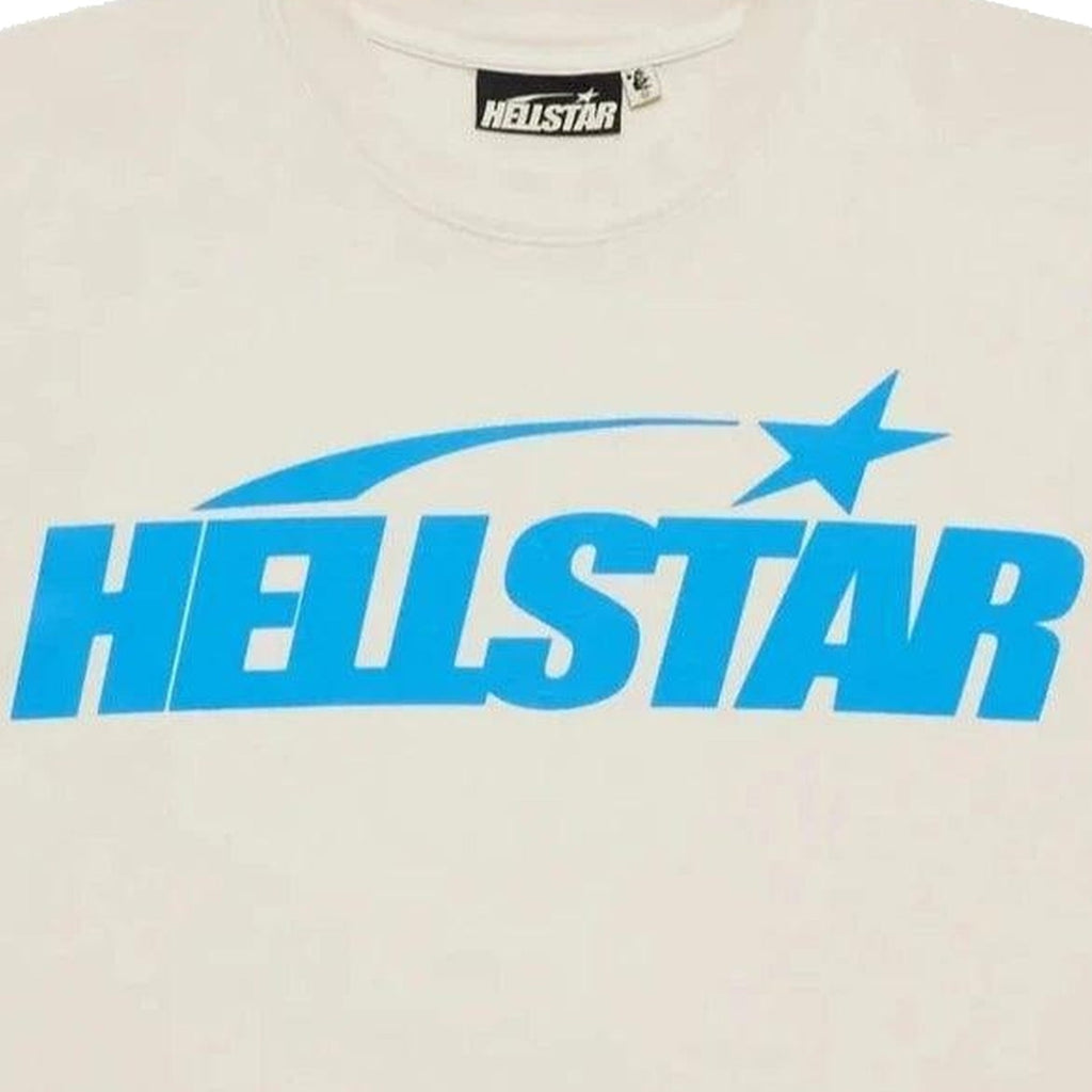 Hellstar Studios Classic T-Shirt Beige & Light Blue