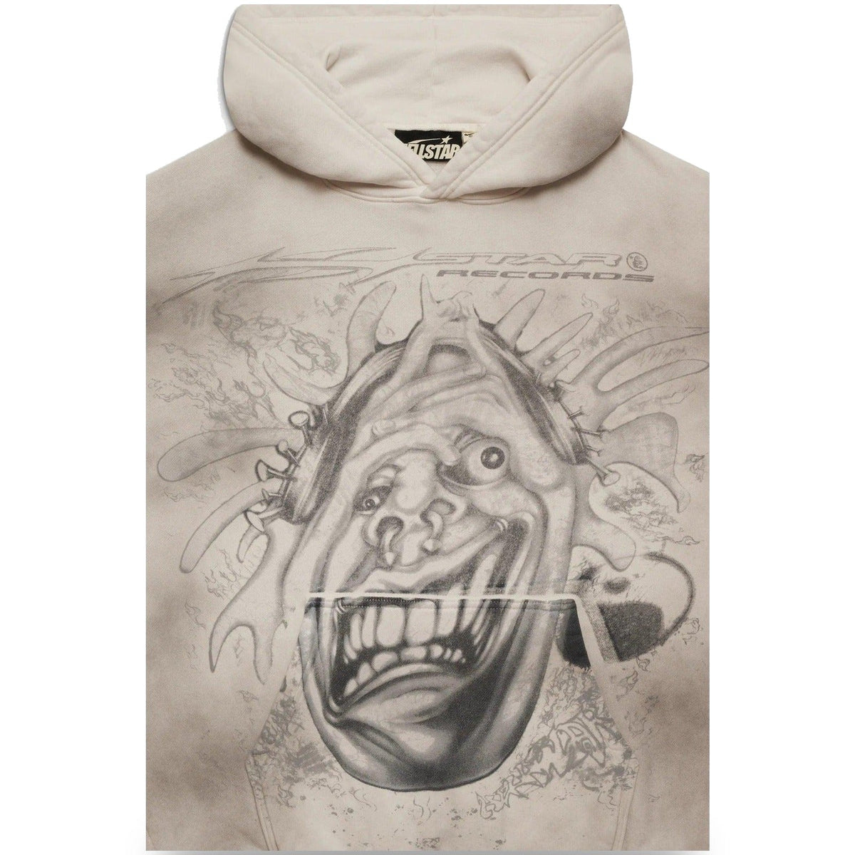 Hellstar HStar Records Hoodie White