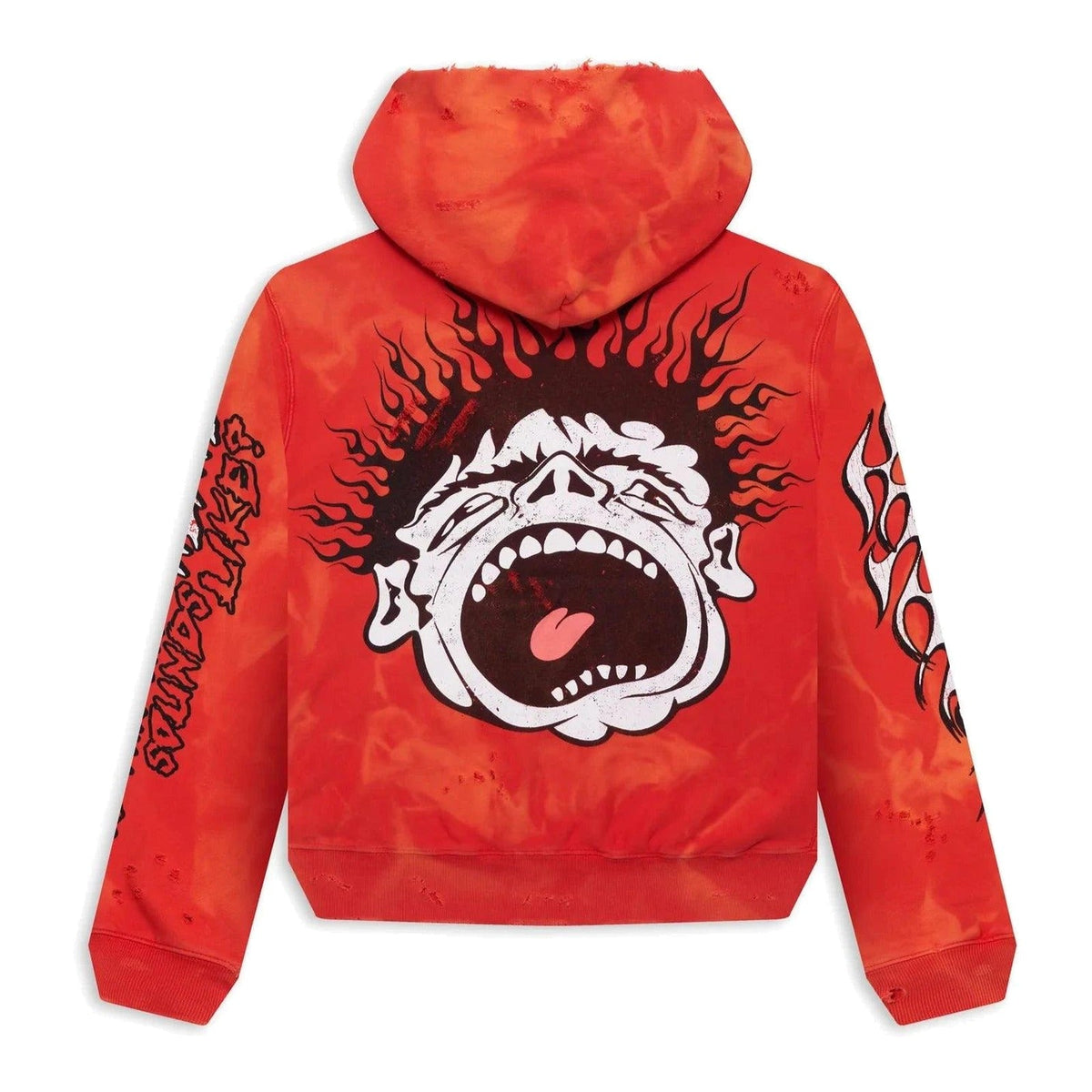 Hellstar Records Lava Wash Hoodie Red