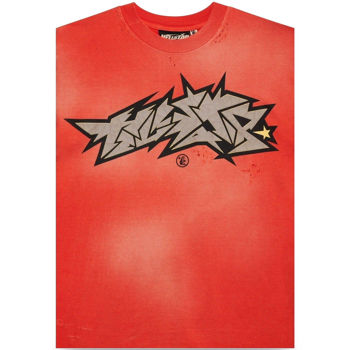 Hellstar Sports Red Crack Print T-Shirt