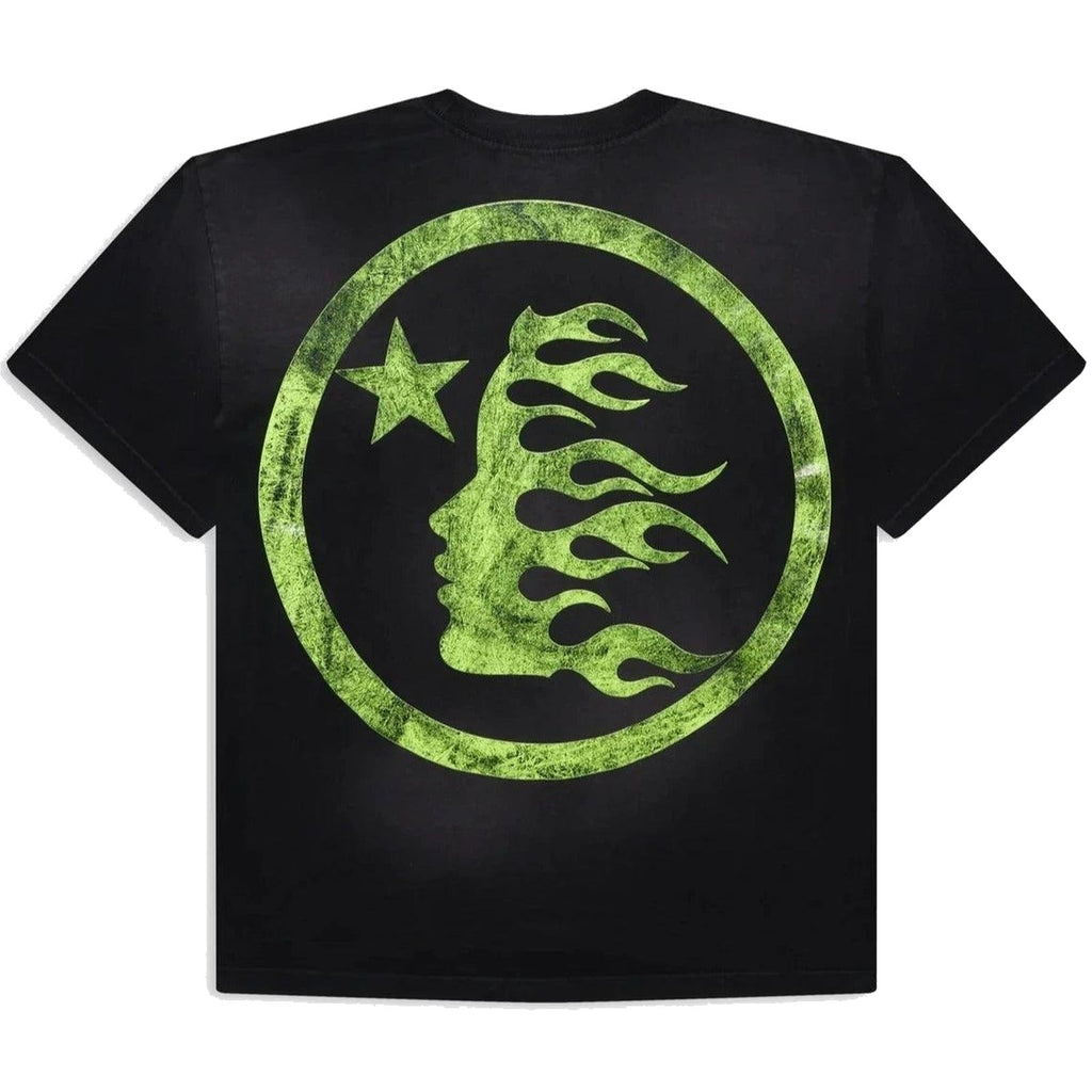 Hellstar Studios Classic Cracked T-Shirt Black & Green