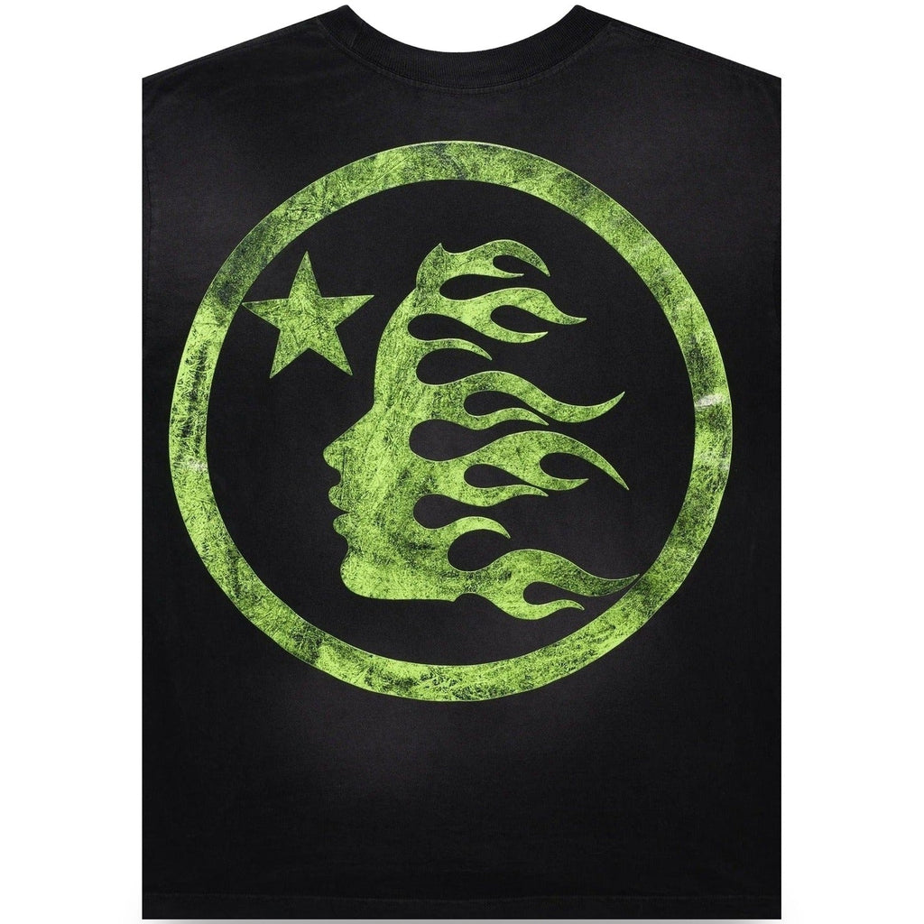 Hellstar Studios Classic Cracked T-Shirt Black & Green