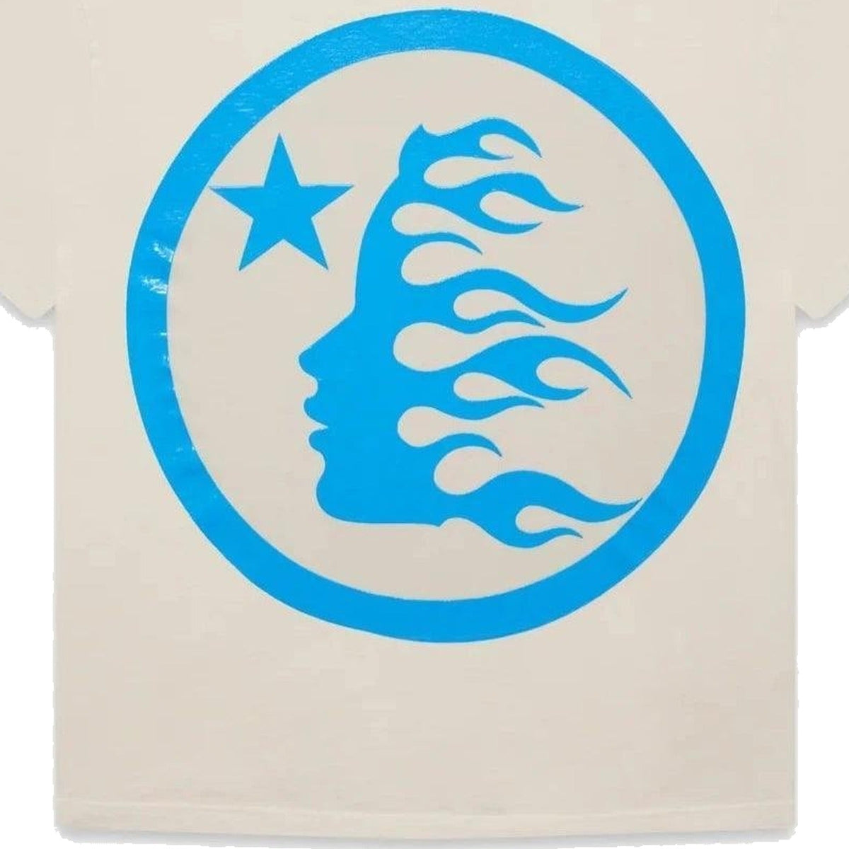 Hellstar Studios Classic Gel T-Shirt Beige & Light Blue