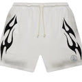 Hellstar Flame Shorts White & Grey