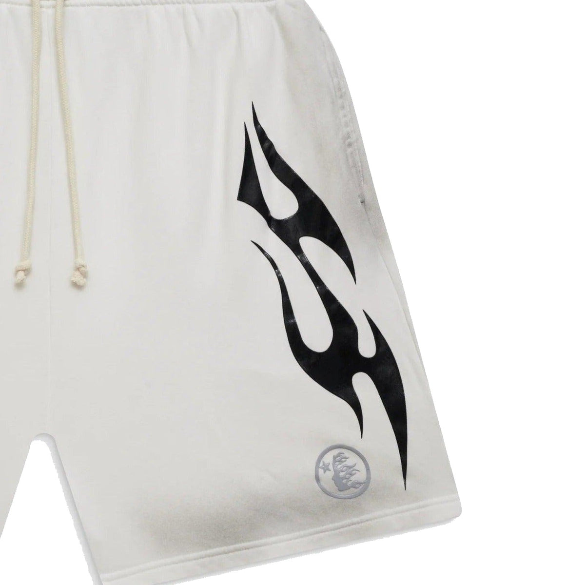 Hellstar Flame Shorts White & Grey